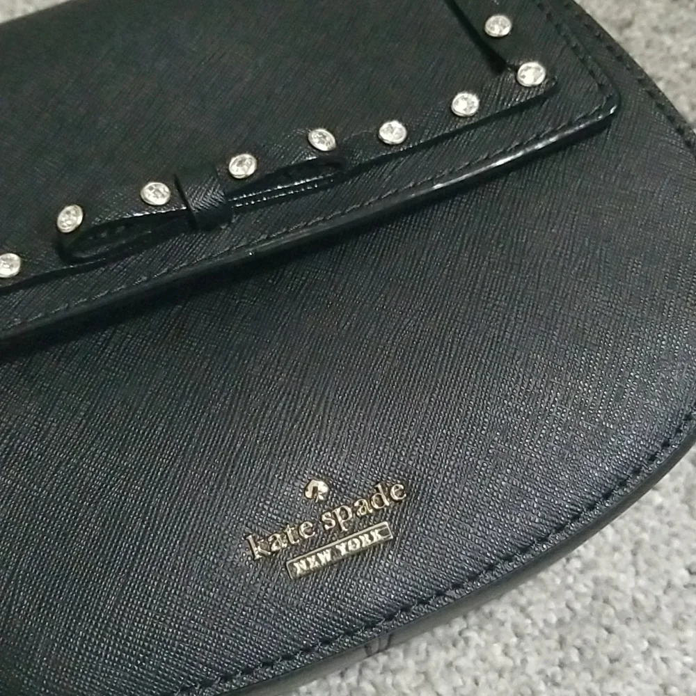 Kate Spade Cameron Street Jeweled Small Byrdie in Black - Picture 4 of 16